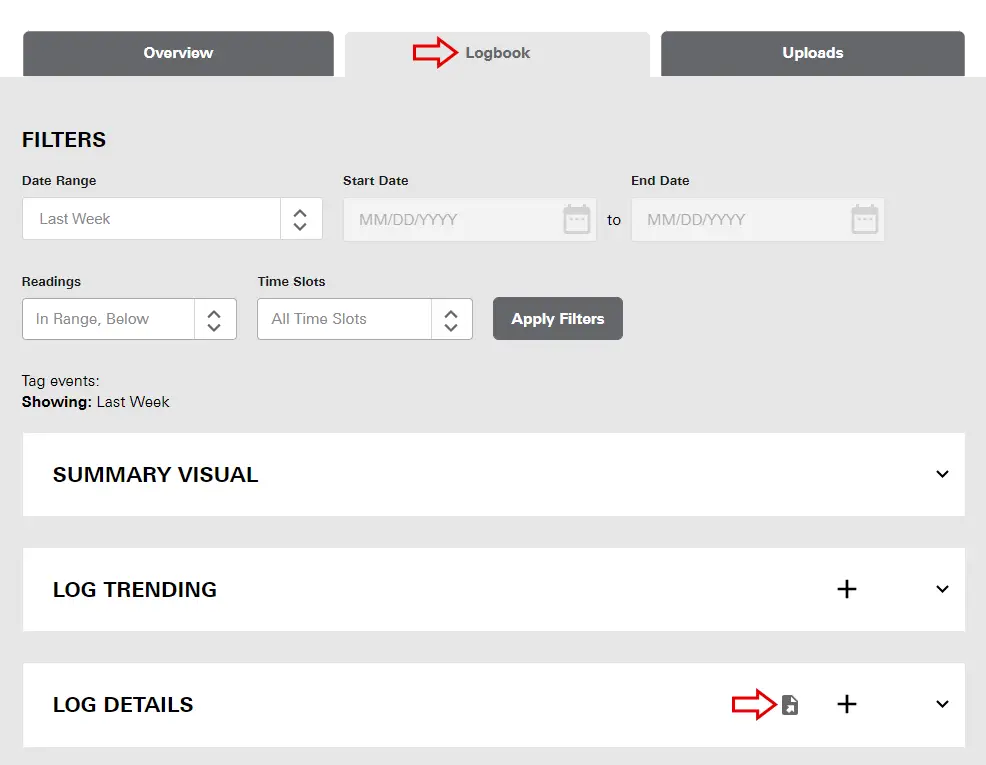 ARK Care Advance Log Details Page