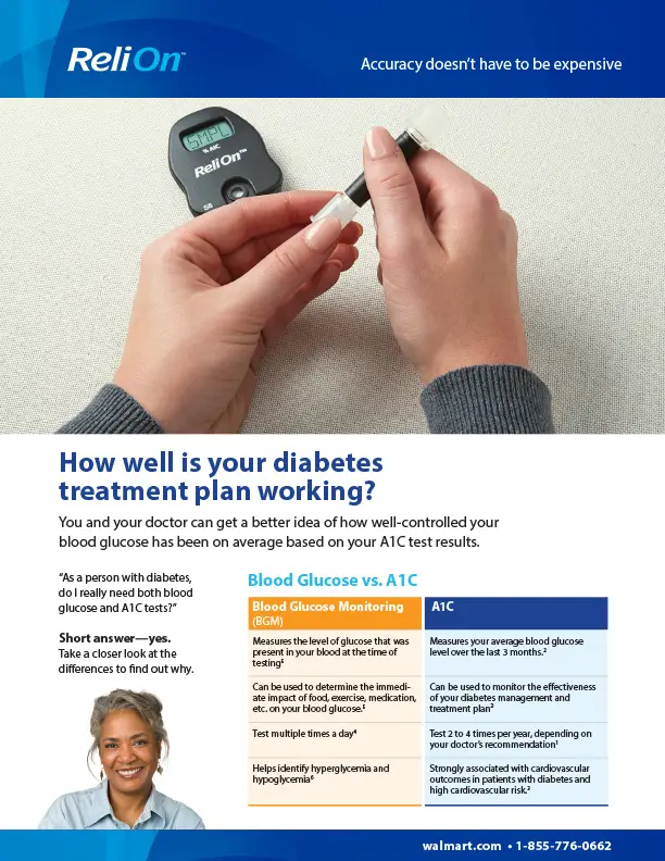 ReliOn A1C Sell Sheet