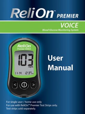 ReliOn Premier VOICE User Manual - EN