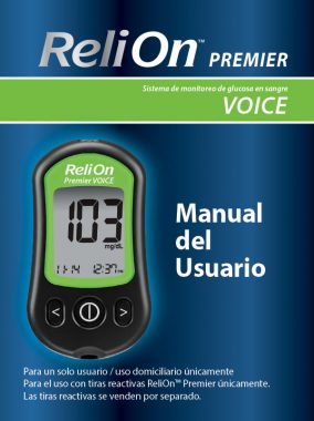 ReliOn Premier VOICE - Manual del Usario