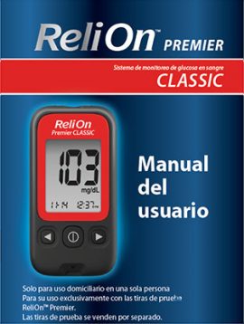 ReliOn Premier Classic - Manual del Usario