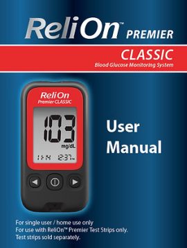 ReliOn Premier Classic - User Manual