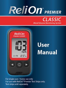 ReliOn Premier Classic - User Manual